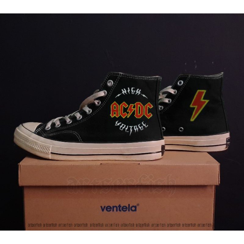 ACDC custom shoes / sepatu custom AC⚡DC