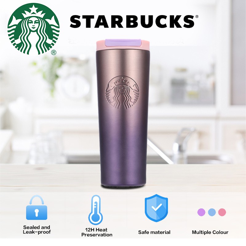 Starbucks Termos/Botol Air Minum Stainless Botol Kapasitas tinggi Minum  Travel Mug Nyaman Dan Mudah Dibawa