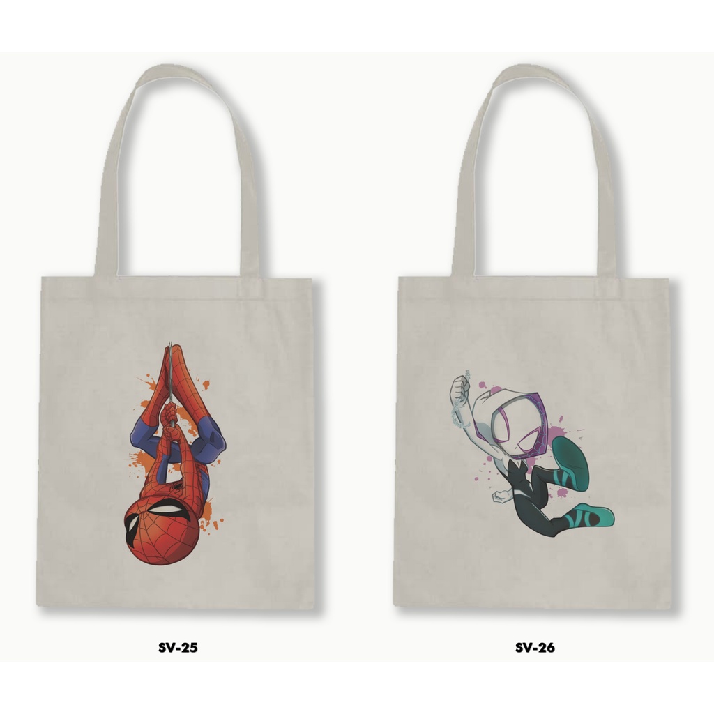 TOTE BAG BLACU - Spider Man Into the Spider Verse 02