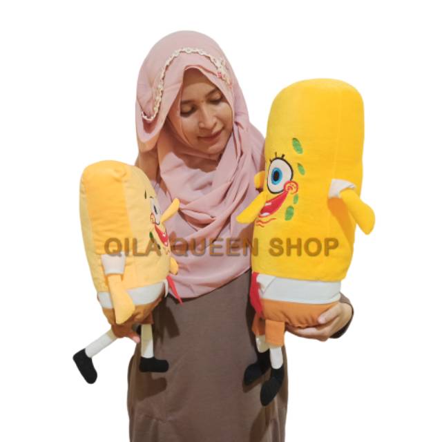 Boneka SPONGEBOB SEPASANG M  bantal dan guling