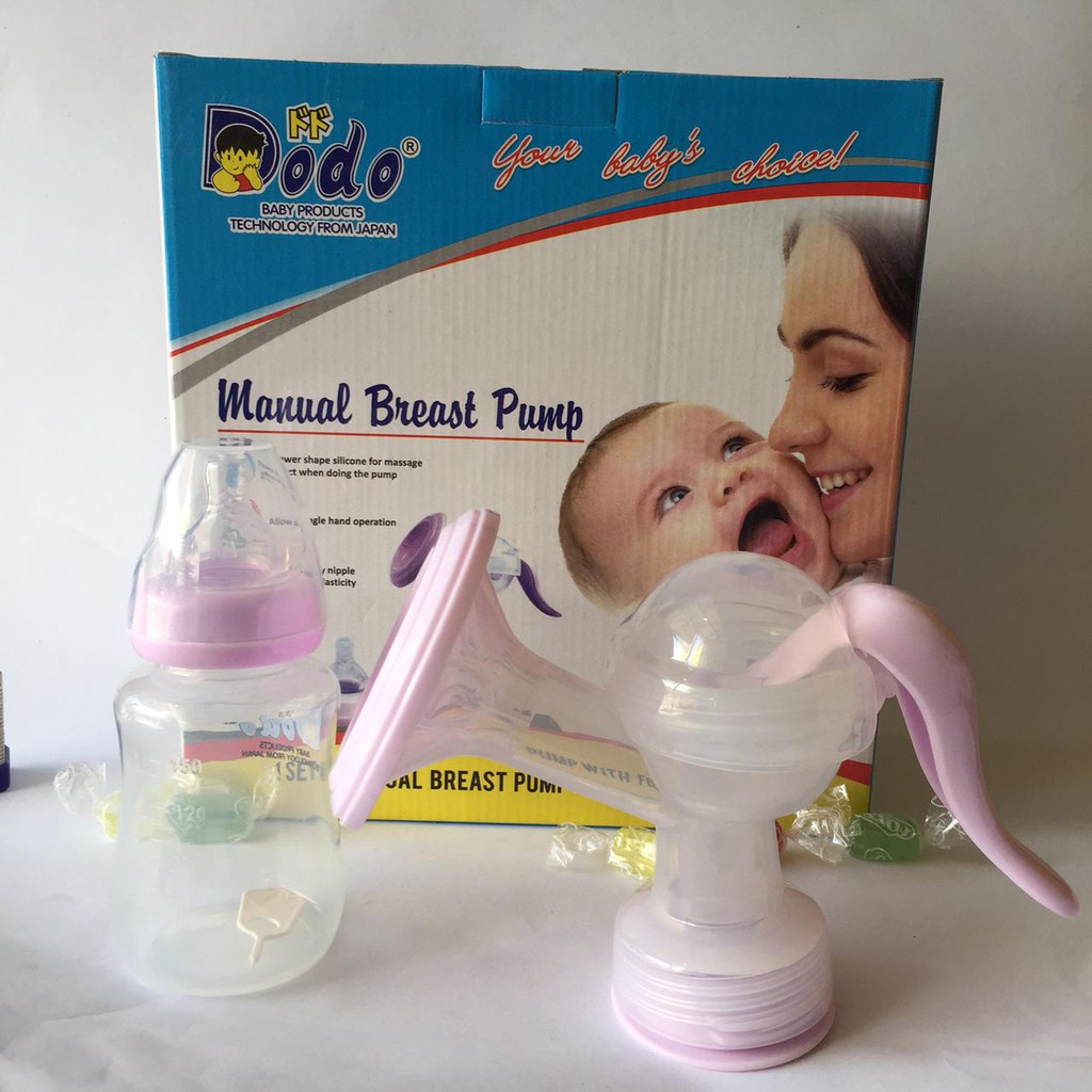 Breast Pump Set / Pompa Asi Set / Pompa Asi Manual Pompa Serbaguna BPA free BONUS 1 Botol Susu