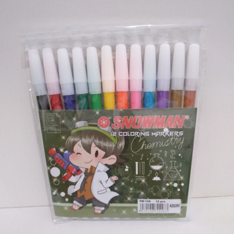 

Spidol Snowman 12warna