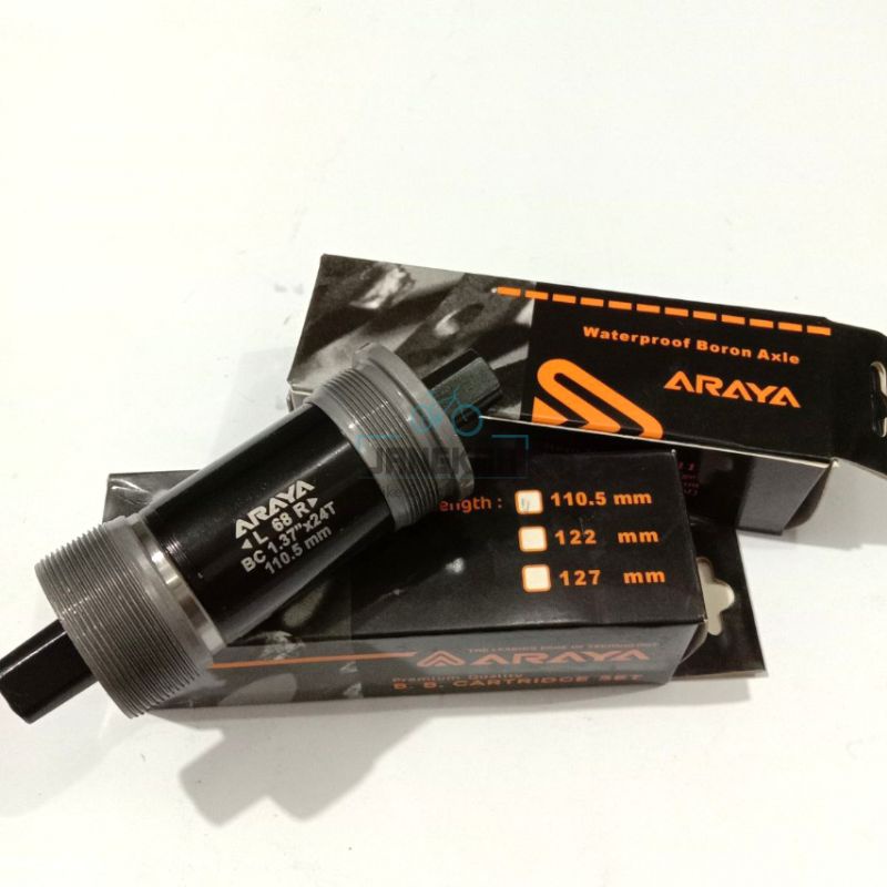 BB AXLE ARAYA 110 SEPEDA BOTTOM BRACKET KOTAK BEARING 110.5