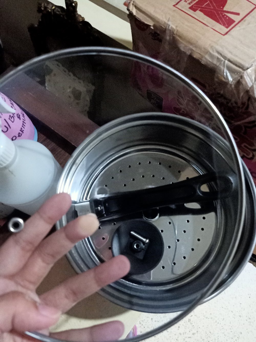 Panci Kukus Murah Multifungsi 20cm Steamer Panci Susu Milk Pot Dengan Saringan