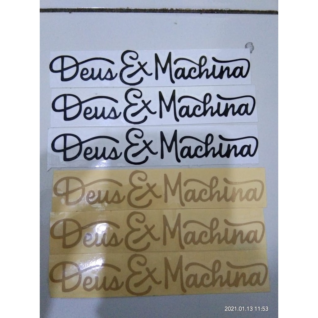 

STICKER CUTTING DEUS X MACHINA UKURAN 14X3CM TERMURAH