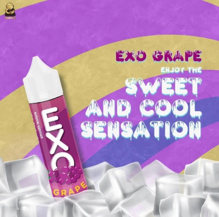 monk exo grape 3mg 60ml liquid vape