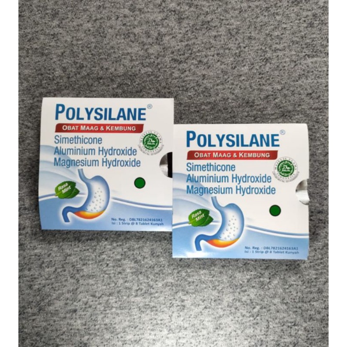 Polysilane Tablet Kunyah - Obat maag