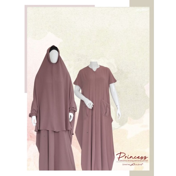 Homedress Princess series Warna Mauve by Shafa Jilbab