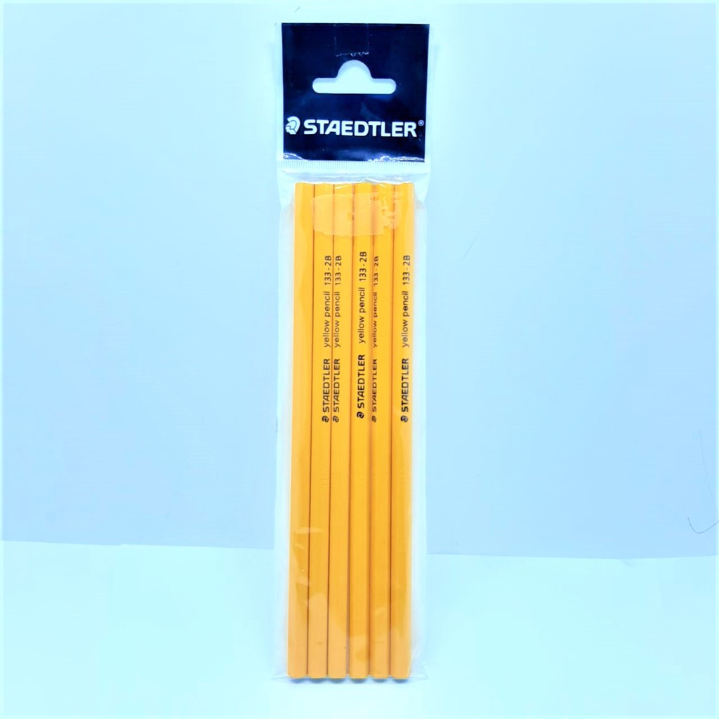

PENSIL RAUTAN 2B STAEDTLER YELLOW SET (ISI 6) / PENSIL LUMOGRAPH 100 2B STAEDTLER SET (ISI 6)