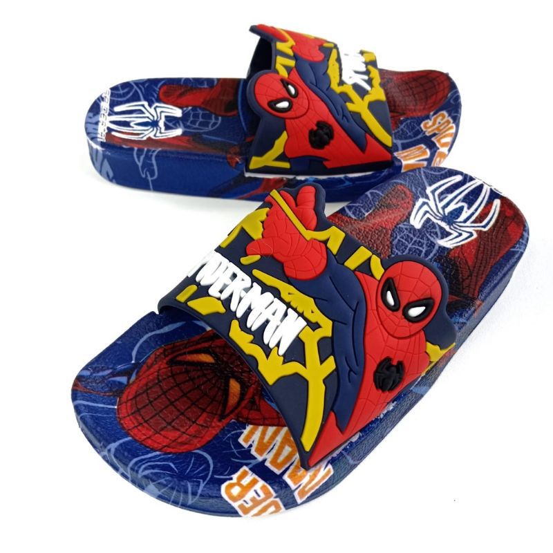 Sandal Selop Anak Karakter Spiderman Timbul 009