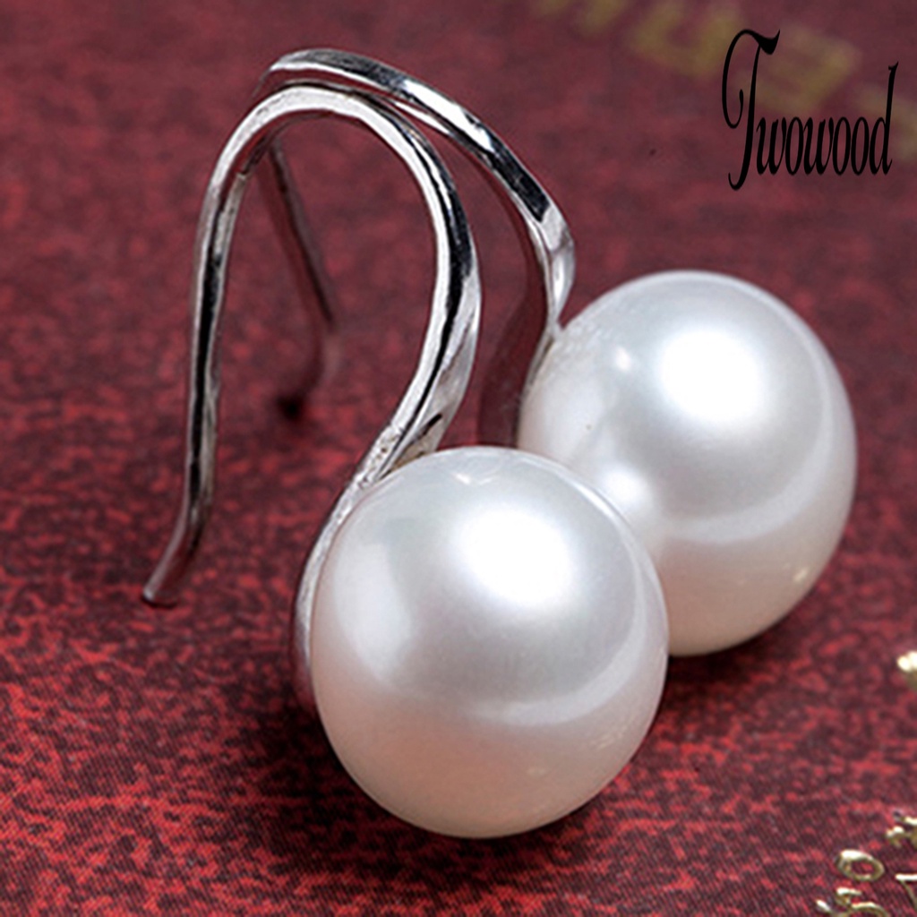 Anting Hook Mutiara Imitasi Untuk Wanita