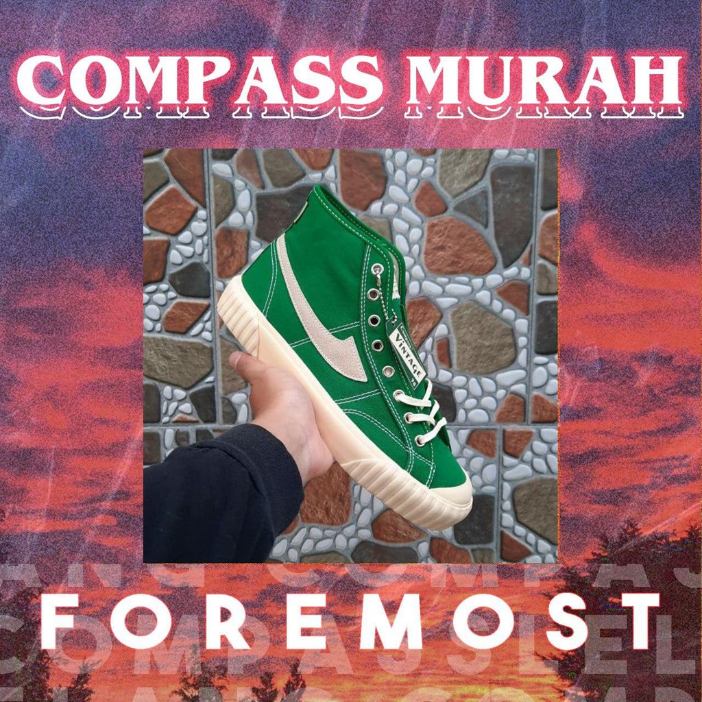 Sepatu Compass Vintage Hi Green