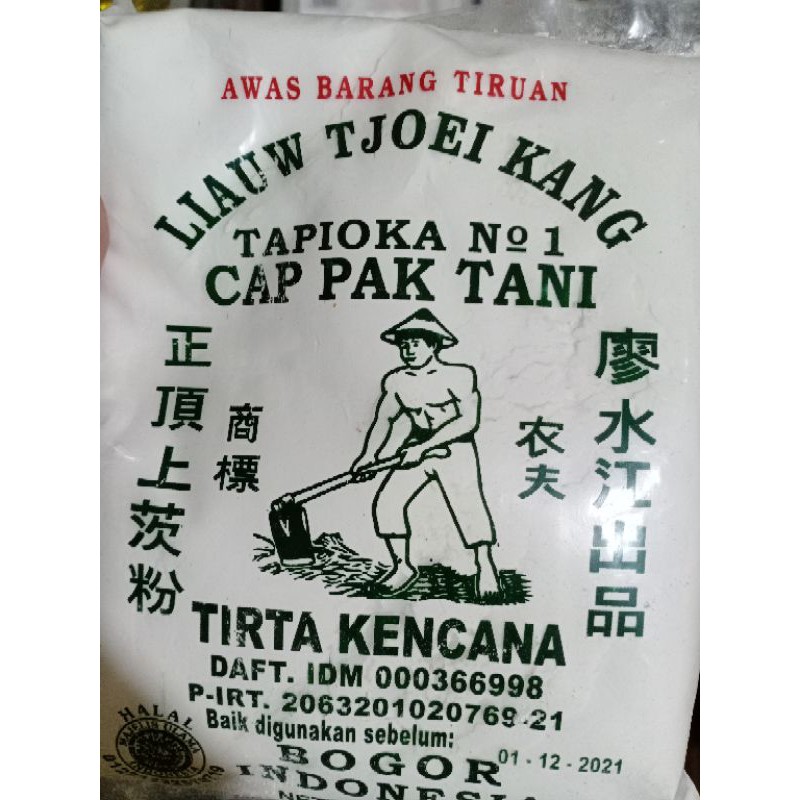 

TEPUNG TAPIOKA PAK TANI LIAW TJOEI KANG 500GRAM