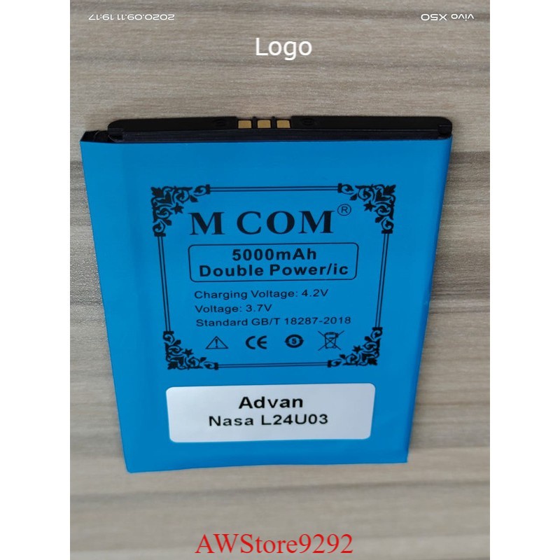 Mcom Battery Batre Baterai Double Power Mcom Advan Nasa L24U03