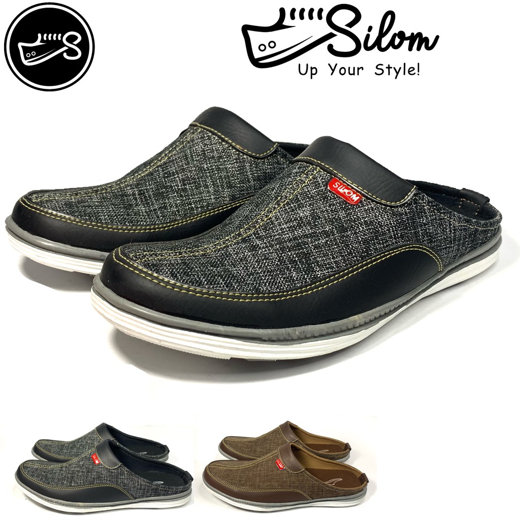 sepatu pria sandal slop Silom B-02  size 39-43!!!