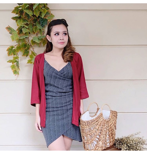 SET CARDIGAN + KEMBEN (untuk satu set) KARDIGAN