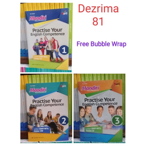 Mandiri Bahasa Inggris Kelas 1 2 3 SMP/MTS  - Erlangga