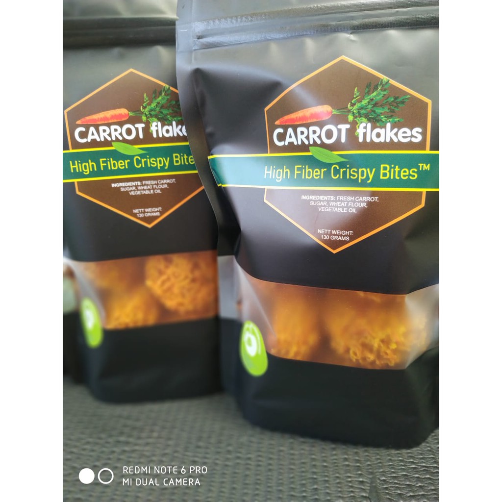 

Carrot Flakes High Fiber Crispy Bites - Snack Sehat