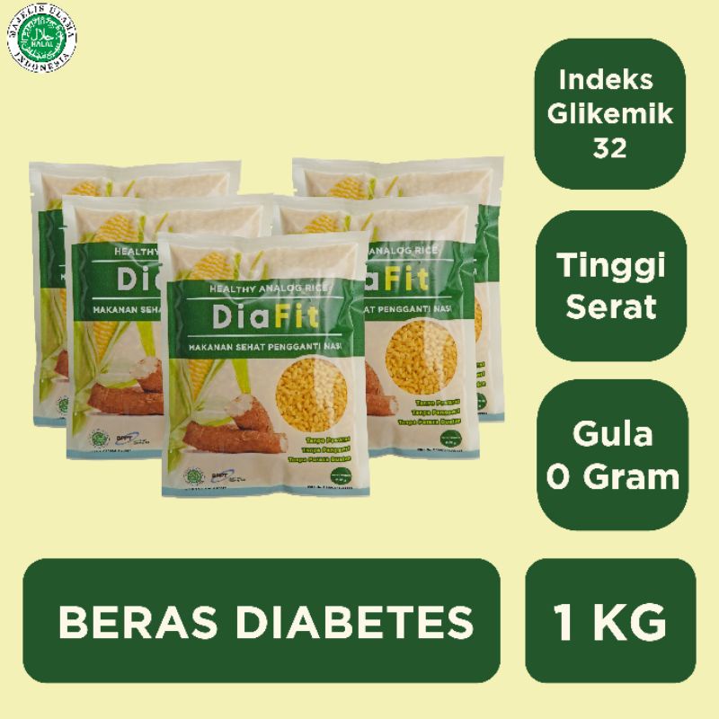 

Diafit Healthy Analog Rice - 1 kg - Beras Diabetes