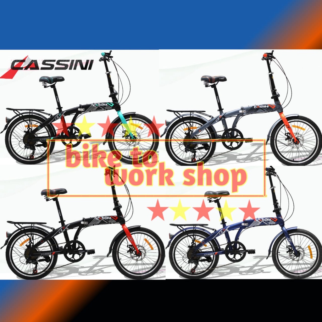 SEPEDA LIPAT 16 20 TREX CASSINI 7 SPEED CAKRAM FOLDING BIKE