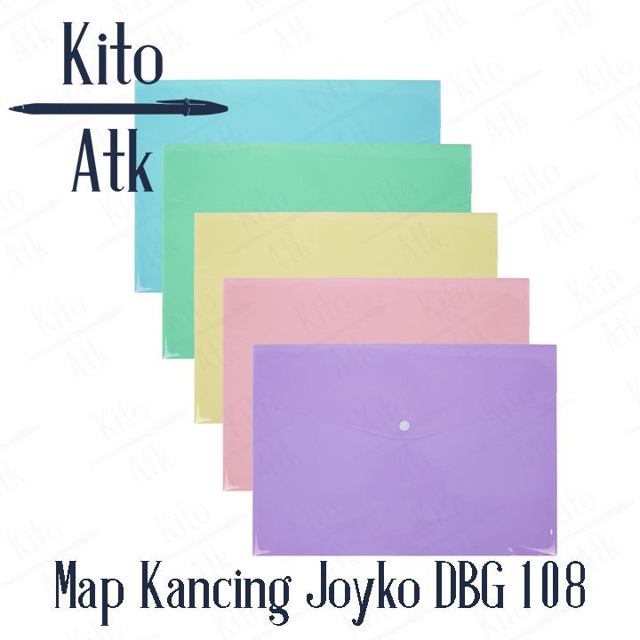 

Map Kancing Plastik Joyko DBG-108 Pastel Color/ Data Bag / Tas