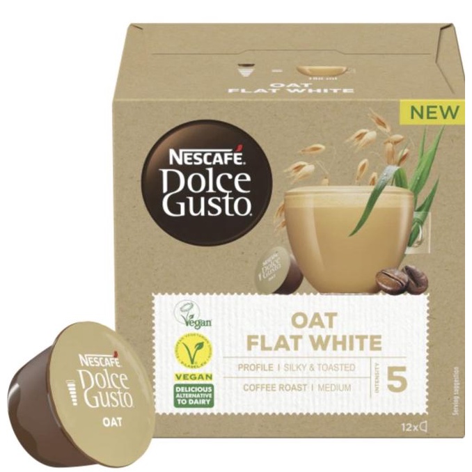 

Nescafe Dolce Gusto OAT Flat White Coffee Capsule - Kapsul Kopi NDG