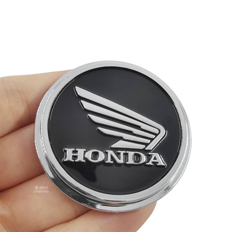 1 Pasang Stiker Emblem Logo Honda Wing Bahan Abs Warna Hitam Untuk Dekorasi Motor