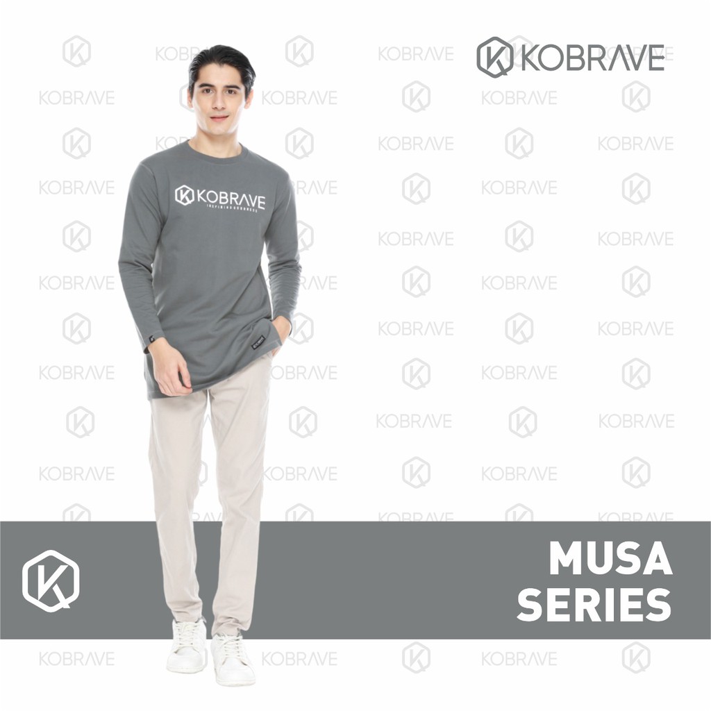 Busana Muslim Kobrave Terbaru Sweater Pria Musa Series Baju Koko Kekinian