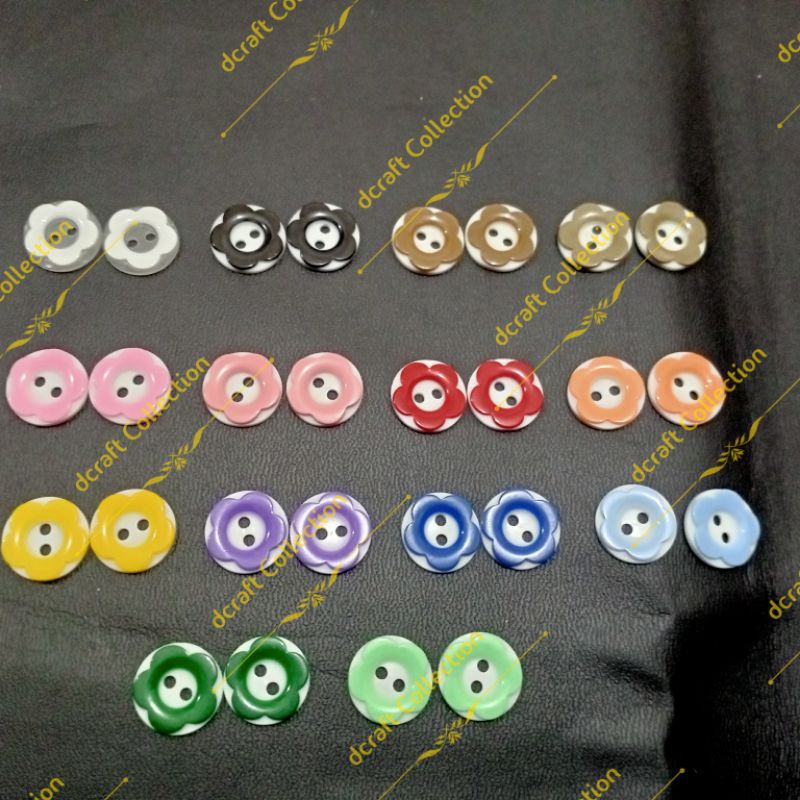 Kancing Sakura Besar 15mm Gross 1Warna