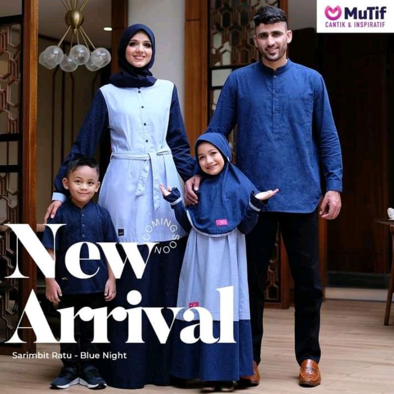 (COD) MUTIF RATU - RAJA - SULTAN - PUTRI Blue Night ll Terbaru Sarimbit keluarga 2021 gamis koko kat