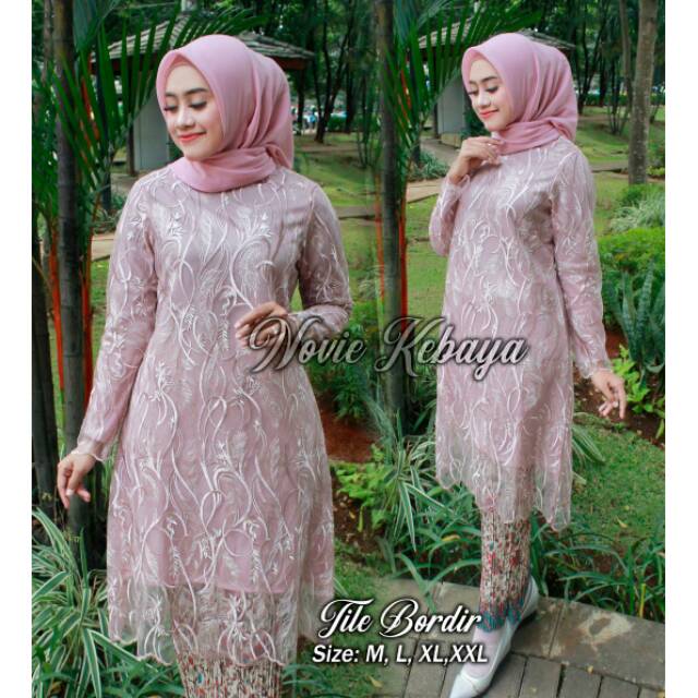 setelan tunik tile (tunik tile + rok plisket)