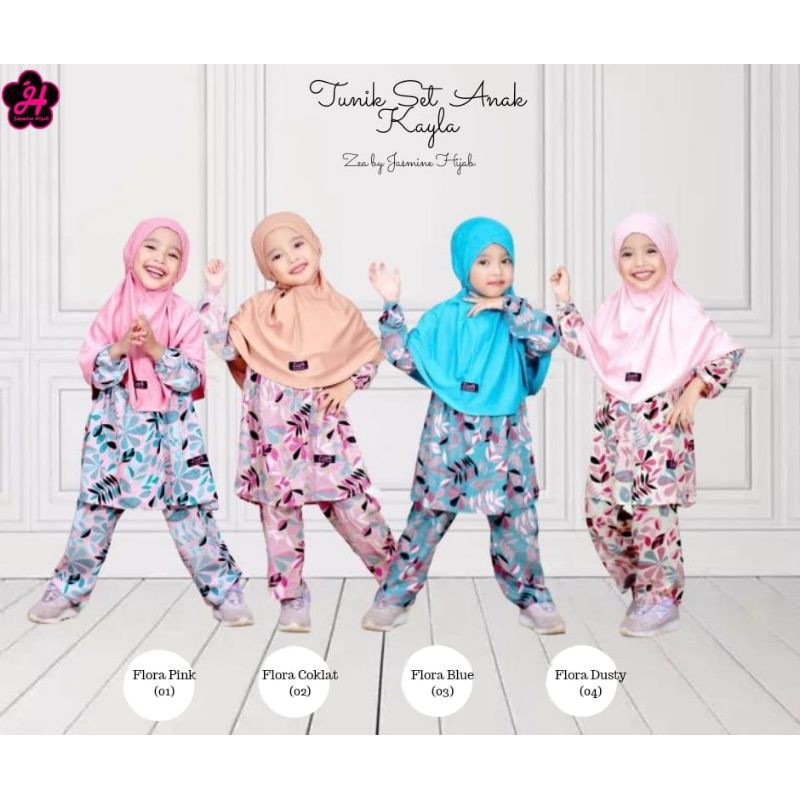 Set Tunik Rayon  Ibu & Anak Kayla Series Jasminehijab