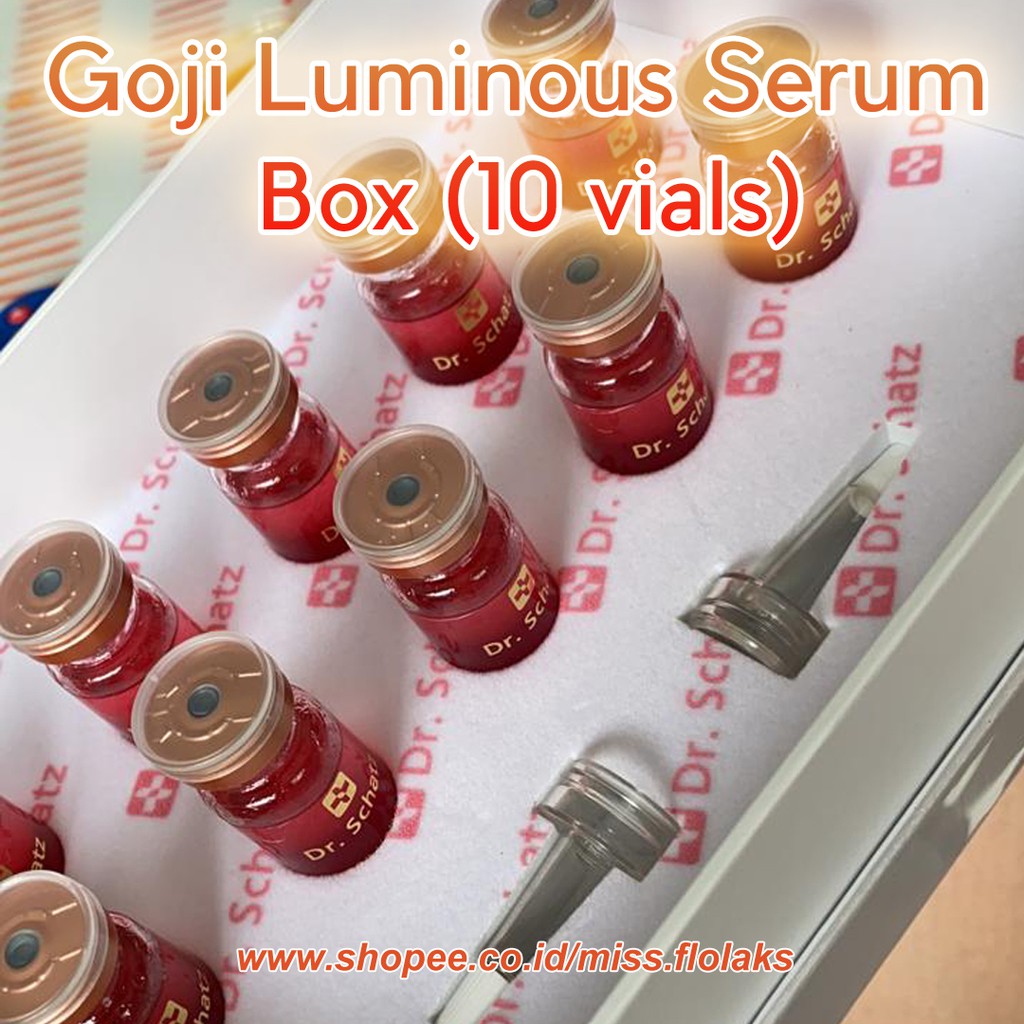 Dr Schatz / Dr. Schatz GOJI Luminous Serum Lotion - Red Serum - 1 box isi 10 vials - Missflolaks