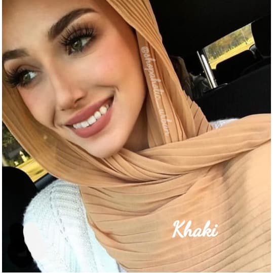 PASHMINA- PREMIUM CHIFFON PLISKET PASHMINA/PLEATED CHIFFON HIJAB SHAWL CHIFFON -PASHMINA.