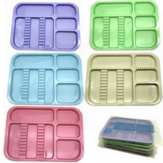 Dental tray sekat autoclavable plastik besar separator baki instrument alat gigi alas instrumen nampan neirbeken nierbeken