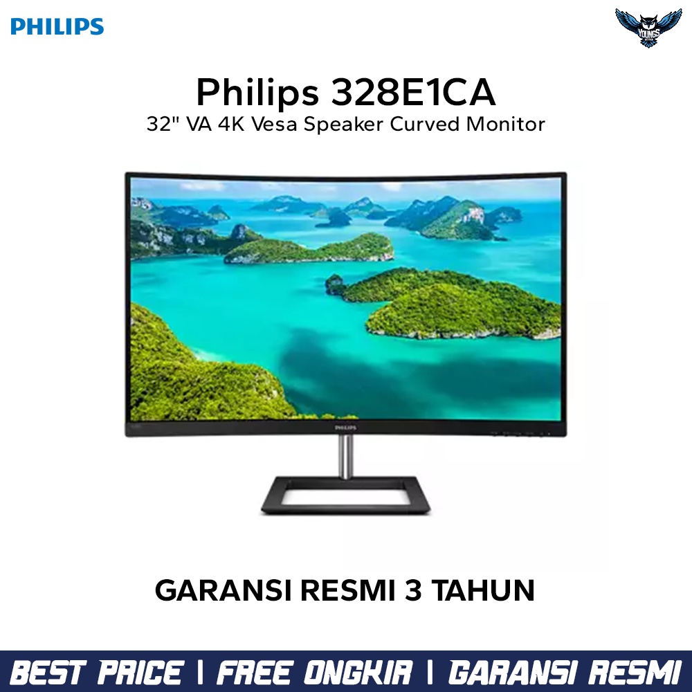 LED Philips 328E1CA 32&quot; VA 4K Curved Vesa Speaker | Curved Monitor