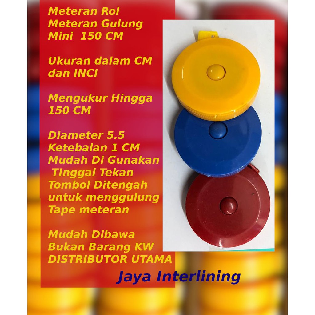 Meteran Roll Meteran Kain Meteran baju Meteran Roll Mini Murah