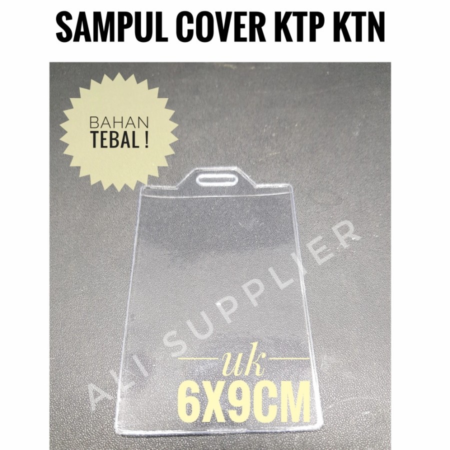 Sampul cover ID Card Tebal / Tanda Pengenal / Casing ID Card / Plastik KTP / Cover plastik KTP / Ukuran 6x9 MURAH !