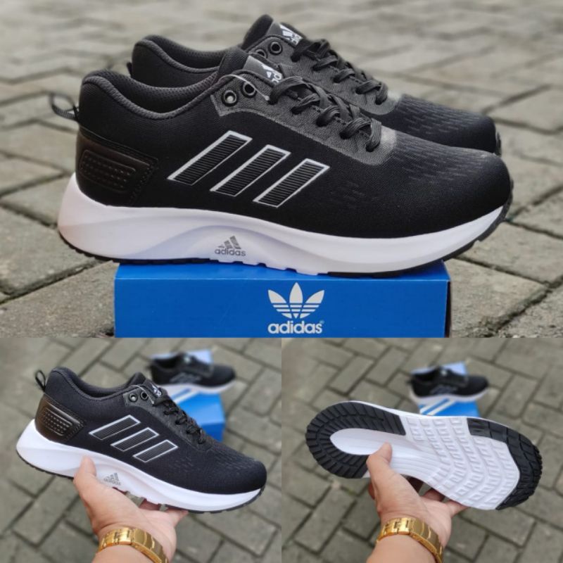 SEPATU OLAHRAGA ADIDAS RUNNING WANITA / SNEAKERS ADIDAS COWOK CEWEK UNISEX / SEPATU SENAM JOGGING LARI GYM / SEPATU SEKOLAH KULIAH MEJENG