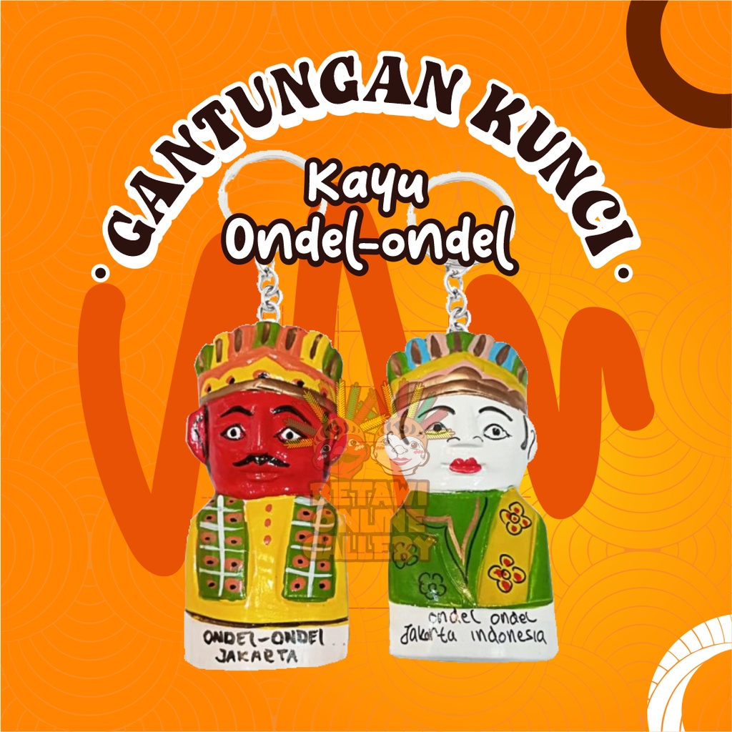 Gantungan Kunci Ondel Ondel [SATUAN]