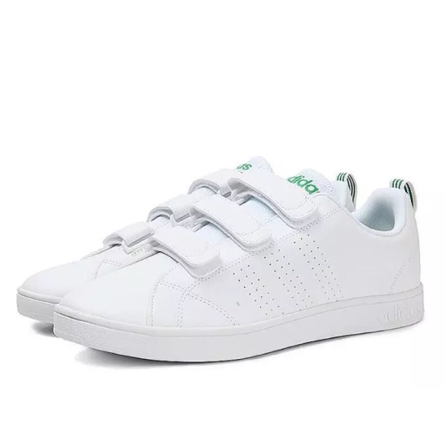 Adidas Neo Advantage Velcro Cleans White Green