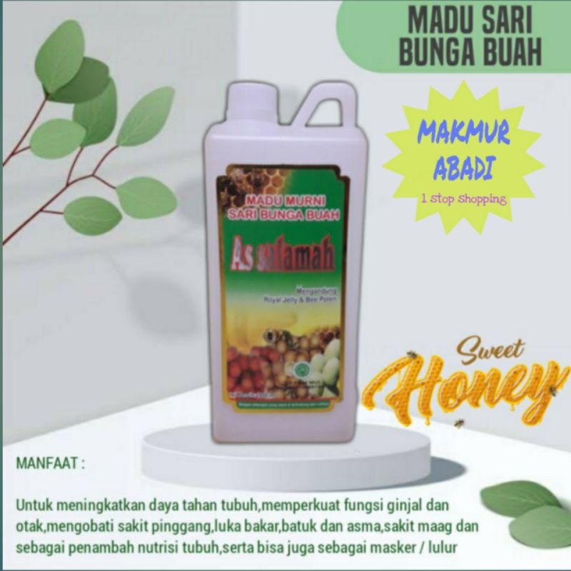 Madu Murni Sari Bunga Buah 1kg - Madu As salamah