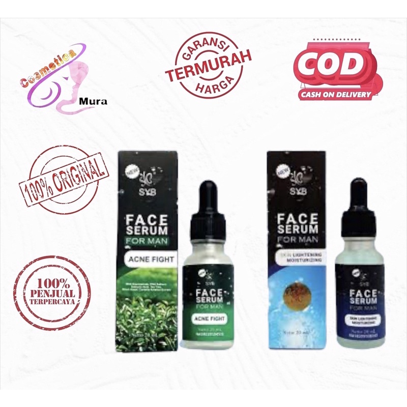 syb man face serum 20 ml ( serum wajah pria ) || syb face spray man || face mist khusus pria