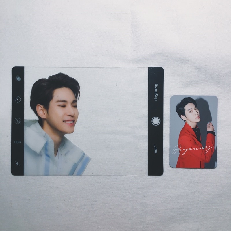 photocard pc nct doyoung chain + clear frame neocity