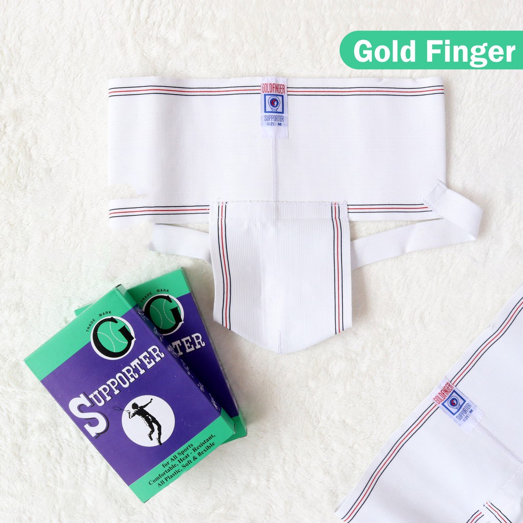 1 Box 1 Pcs CD Korset Pria GOLD FINGER - Supporter Celana Dalam Olahraga Mencegah Hernia/Turun Bero - Box UNGU