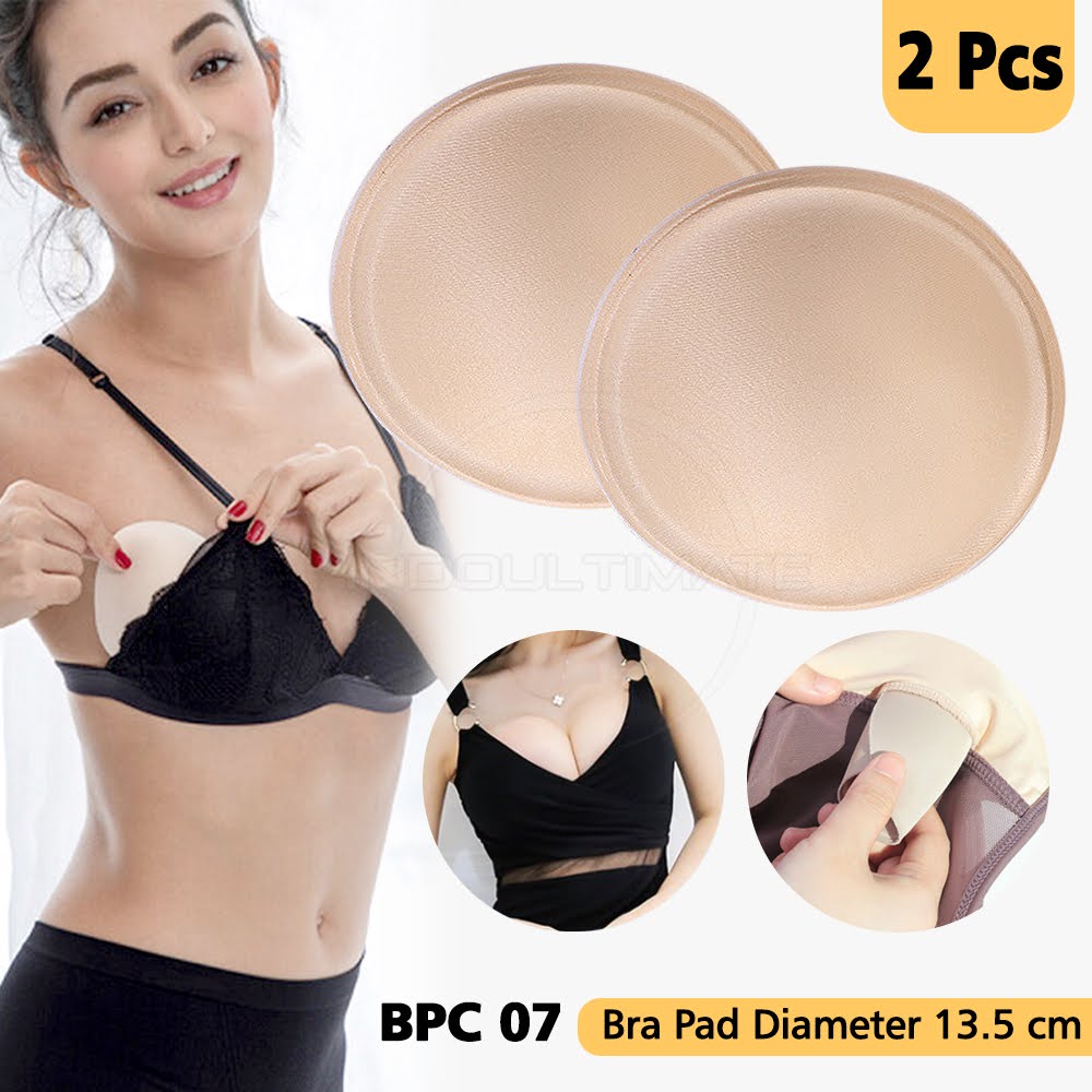 2Pcs Bra Pad Breast Pad Alas Bra Removable BPC-07 Busa Bra insert pad penambah tebal spon push up pengganti sponge cup BH Busa BH Sport Bra Padding  Cup Busa Bra Pad Sponge Tally Busa BH Tambahan