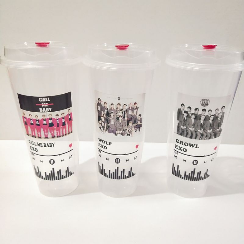 [ MHN BACA DESKRIPSI PRODUK ] Reusable Cup Spotify Kpop