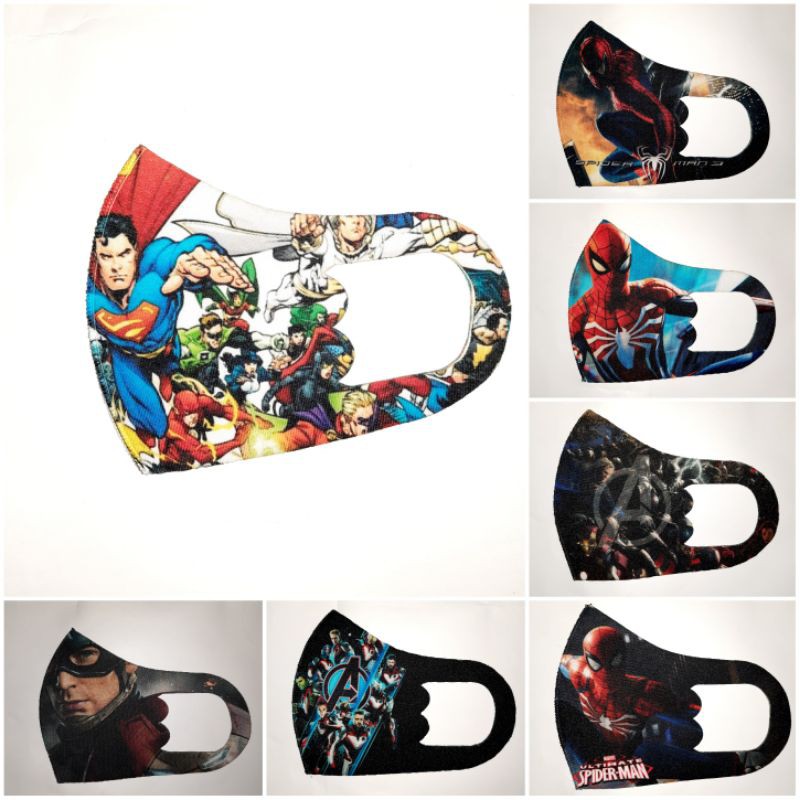masker scuba anak motif super hero