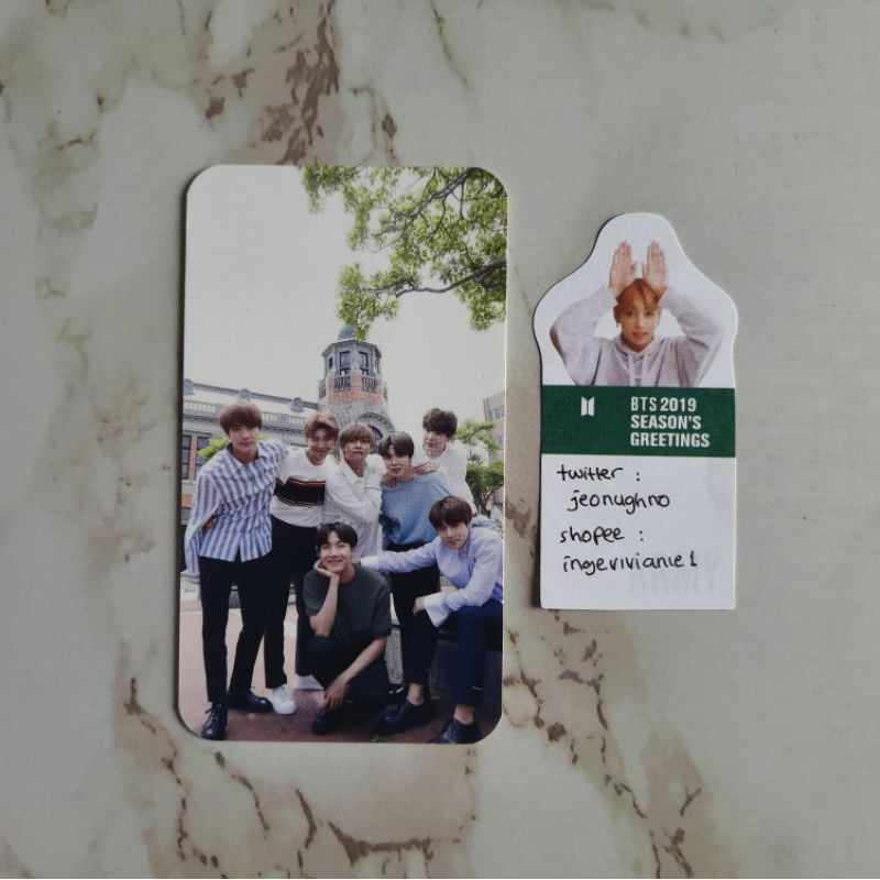 BTS PHOTOCARD KYOCERA GROUP RARE BOOKED