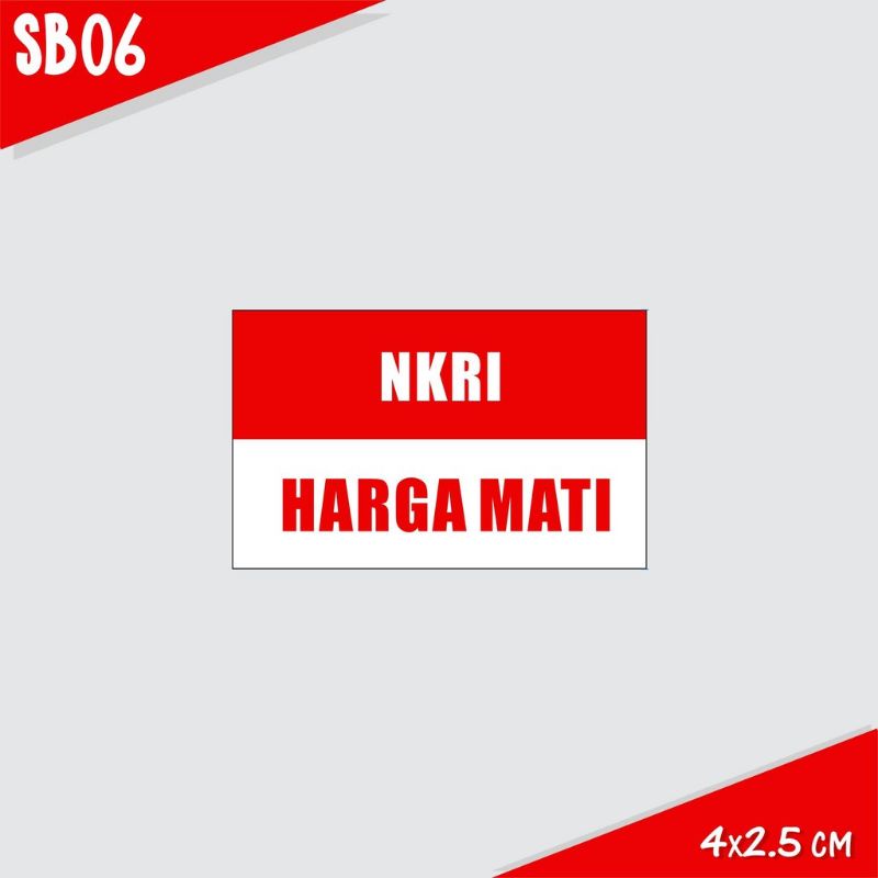 Stiker Pipi Merah Putih Murah Bisa Beli Satuan